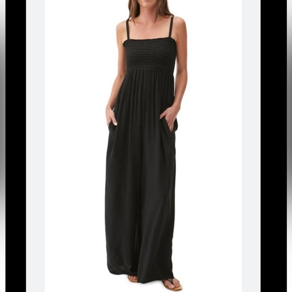 Michael Stars Pants - Michael Stars Maria Smocked Wide Leg Jumpsuit Medium